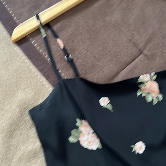 Reformation Kendall Mini Dress Black Floral Fit and Flare - Picture 13 of 16